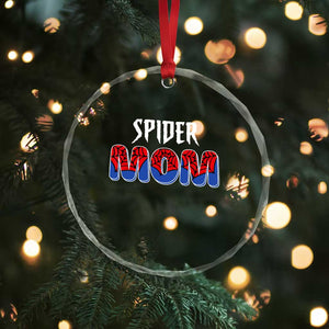 Funny Spider Mom Crystal Glass Ornament Son Birthday Party TS02 Print Your Wear