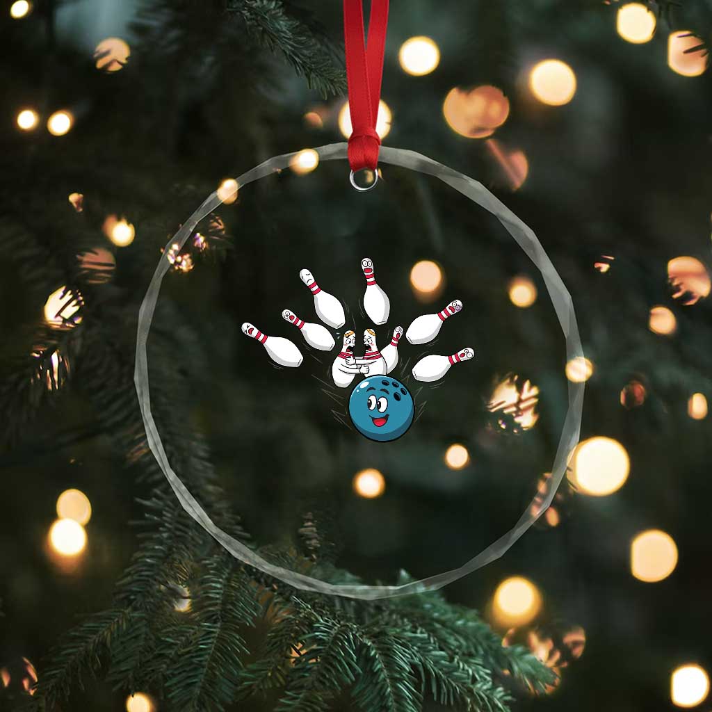 Funny Sport Bowler Gift Crystal Glass Ornament Bowling Ball Chasing Pins TS12 Print Your Wear