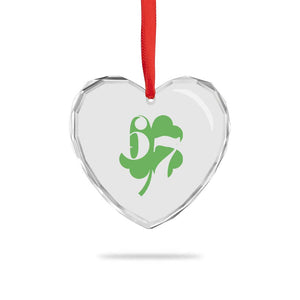 Funny St Patricks Day 67 Six Seven Meme Shamrock Heart Crystal Glass Ornament TS11 Print Your Wear