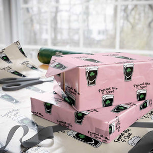 Funny St Patrick’s Day Beer Wrapping Paper Roll Found The G Spot TS14 Light Pink Print Your Wear