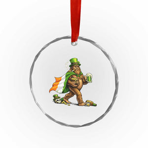 Funny St Patricks Day Bigfoot Crystal Glass Ornament Mythical Party Gift TS12 Print Your Wear