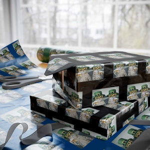 Funny St Patricks Day Cats Drinking Beer Meme Wrapping Paper Roll TS14 Black Print Your Wear