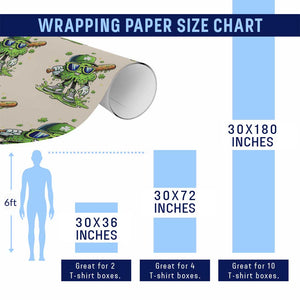 Funny St Patricks Day Clover Baseball Player Gift Wrapping Paper Roll TS12 Print Your Wear
