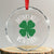 Funny St Patricks Day Drinking Crystal Glass Ornament Drinks Well With Others Drunk Beer Lucky Shamrock - Print Your Wear