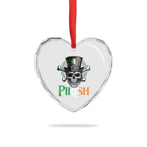 Funny St Patricks Day Pirate Heart Crystal Glass Ornament Pirish Vintage Irish Pirate Skull TS11 Print Your Wear