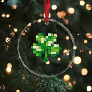 Funny St Patricks Day Shamrock Building Blocks Bricks Crystal Glass Ornament TS11 Print Your Wear