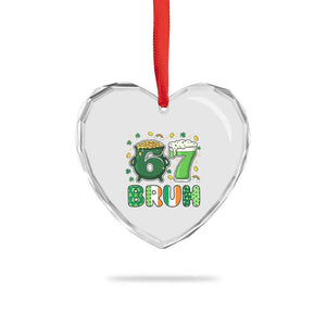Funny St Patricks Day Six Seven Meme Heart Crystal Glass Ornament Irish American Gift TS12 Print Your Wear