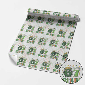 Funny St Patricks Day Six Seven Meme Wrapping Paper Roll Irish American Gift TS12 Christmas Plaid Print Your Wear