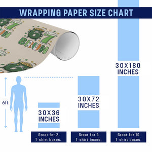 Funny St Patricks Day Six Seven Meme Wrapping Paper Roll Irish American Gift TS12 Print Your Wear