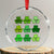Funny St Patricks Day Skibi Rizz Crystal Glass Ornament No Cap - Print Your Wear