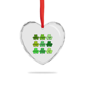 Funny St Patricks Day Skibi Rizz Heart Crystal Glass Ornament No Cap TS02 Print Your Wear