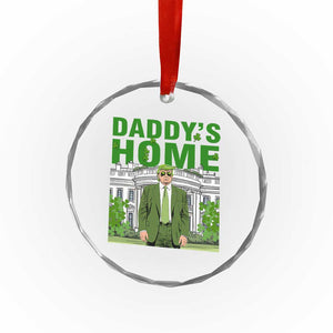 Funny St Patrick's Day Trump Crystal Glass Ornament Daddy's Home White House - Print Your Wear
