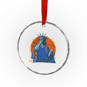 Funny Statue Of Liberty Hoops Fan Crystal Glass Ornament New York Sports Gift TS12 Print Your Wear