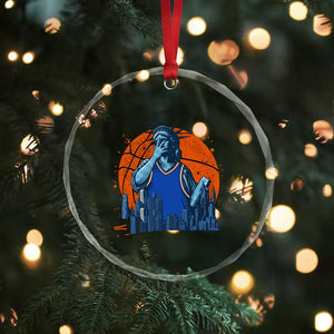 Funny Statue Of Liberty Hoops Fan Crystal Glass Ornament New York Sports Gift TS12 Print Your Wear