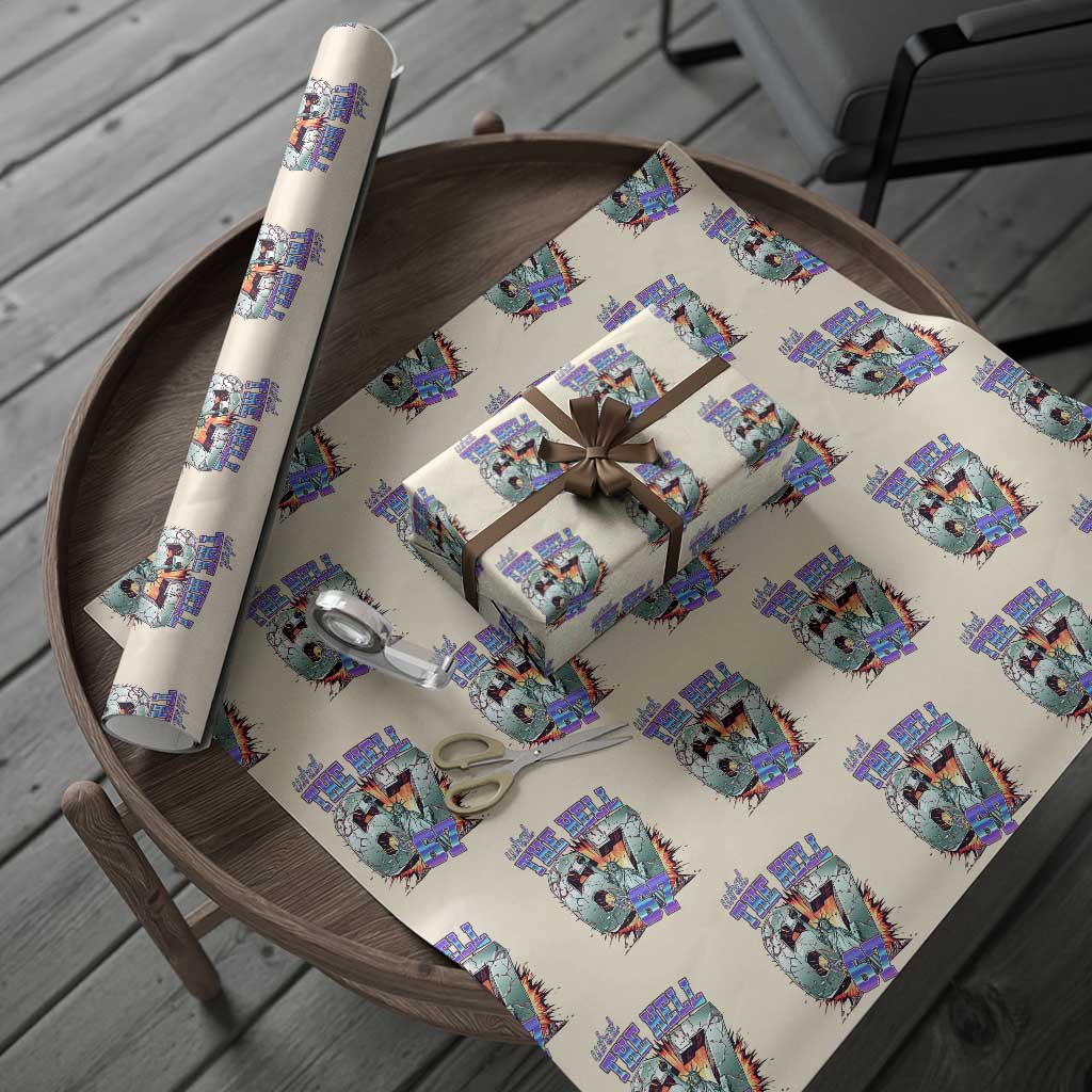 Funny Statue Of Liberty Six Seven Meme Wrapping Paper Roll What The Hell Is 67 Gift TS12 Beige Print Your Wear