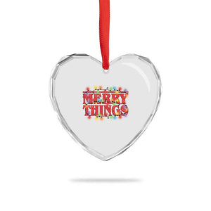 Funny Stranger Christmas Heart Crystal Glass Ornament Merry Things Xmas Movie Neon Lights TS11 Print Your Wear