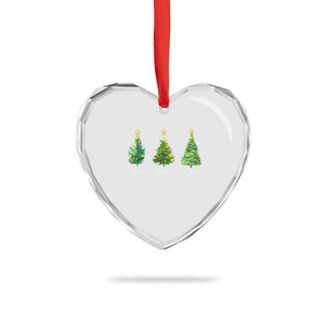 Funny Subtle FDT Resist Christmas Heart Crystal Glass Ornament Fraser Douglass Trojan Xmas Tree TS11 Print Your Wear