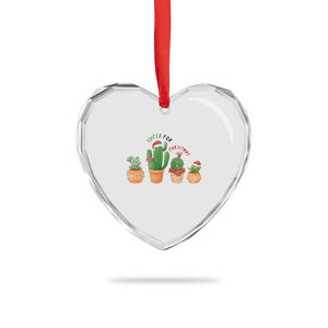 Funny Succulent Plant Lover Gift Heart Crystal Glass Ornament Succa For Christmas TS12 Print Your Wear