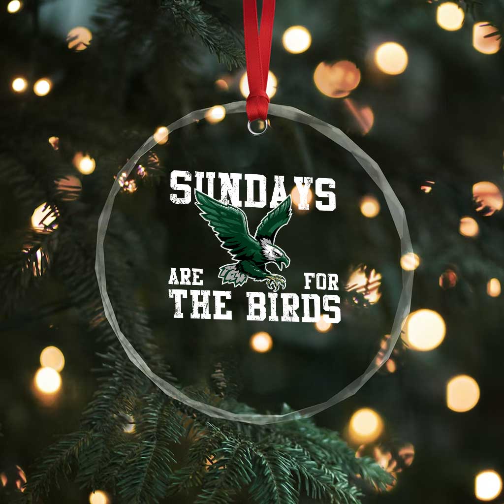 Funny Sundays Are For The Bird Crystal Glass Ornament American Football Lovers TS11 Print Your Wear