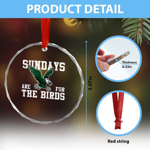 Funny Sundays Are For The Bird Crystal Glass Ornament American Football Lovers TS11 Print Your Wear