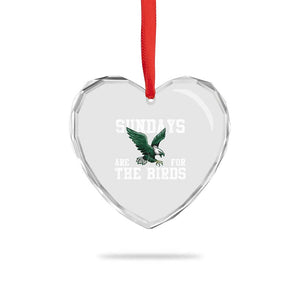 Funny Sundays Are For The Bird Heart Crystal Glass Ornament American Football Lovers TS11 Print Your Wear