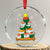 Funny Sushi Christmas Tree Crystal Glass Ornament Cute Japanese Xmas TS09 Transparent Glass 3'' Circle Print Your Wear