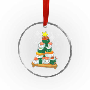 Funny Sushi Christmas Tree Crystal Glass Ornament Cute Japanese Xmas TS09 Print Your Wear