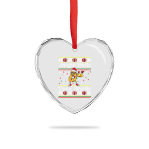 Funny Taco Christmas Heart Crystal Glass Ornament Jigle Bells Taco Shells TS14 Print Your Wear