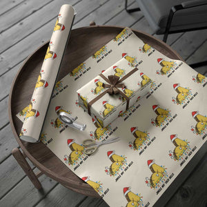 Funny Taco Christmas Wrapping Paper Roll Jingle My Taco Bells TS14 Beige Print Your Wear