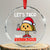 Funny Taco Mexican Christmas Crystal Glass Ornament Let Us Taco About Science TS14 Transparent Glass 3'' Circle Print Your Wear