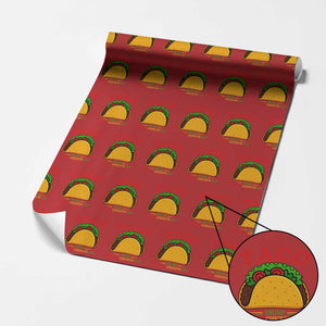 Funny TACO Trump Always Chickens Out Wrapping Paper Roll Funny Political Satire Tacos Lover TS02 Red Print Your Wear