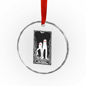 Funny Tarot Card Graphic Fresno Nightcrawlers Lover Crystal Glass Ornament Cryptid Gift TS12 Print Your Wear