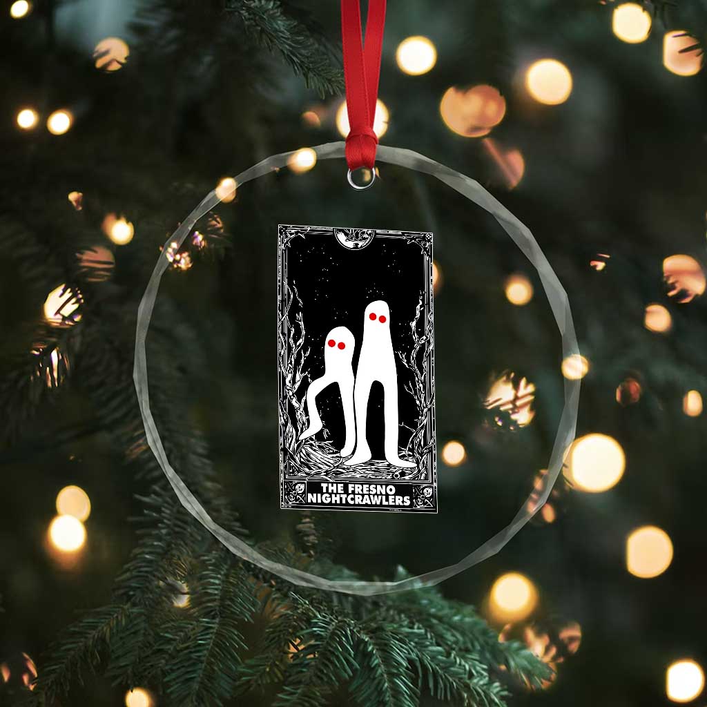 Funny Tarot Card Graphic Fresno Nightcrawlers Lover Crystal Glass Ornament Cryptid Gift TS12 Print Your Wear