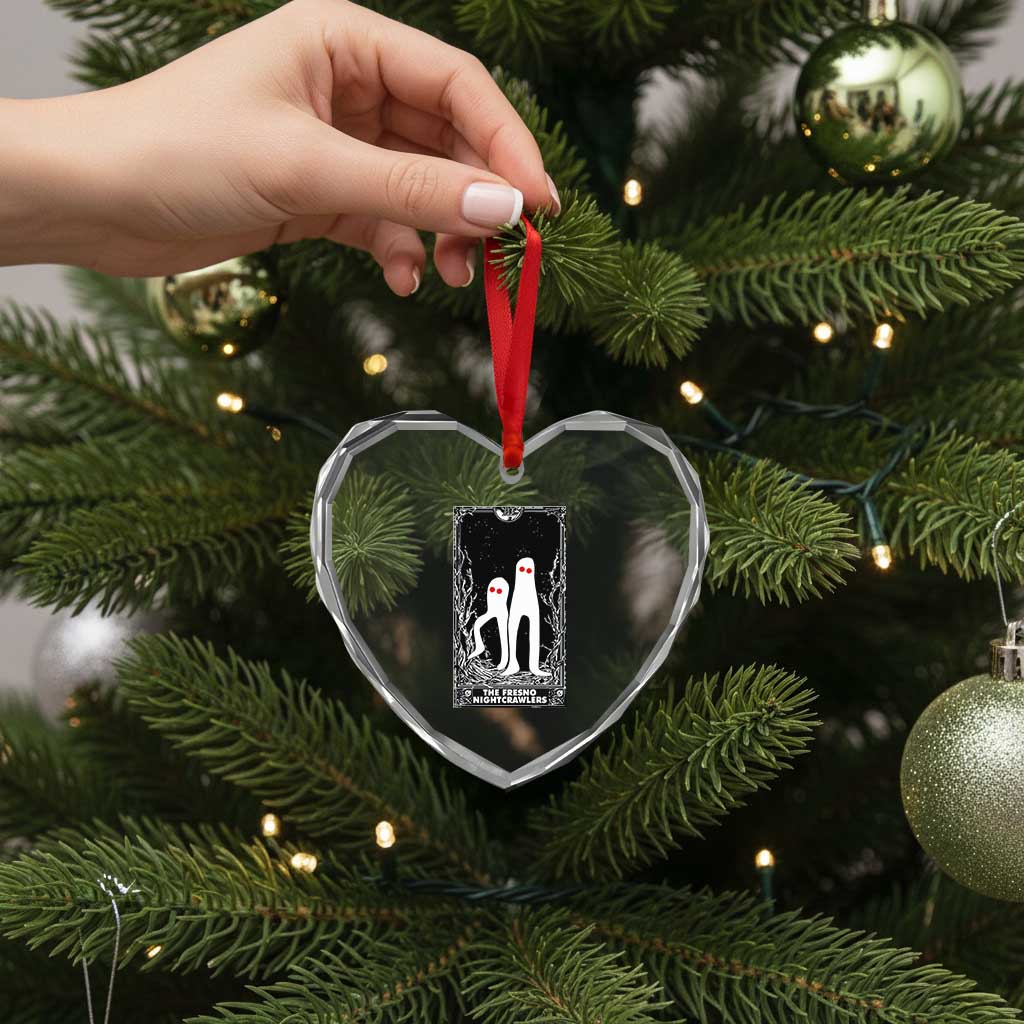 Funny Tarot Card Graphic Fresno Nightcrawlers Lover Heart Crystal Glass Ornament Cryptid Gift TS12 Print Your Wear