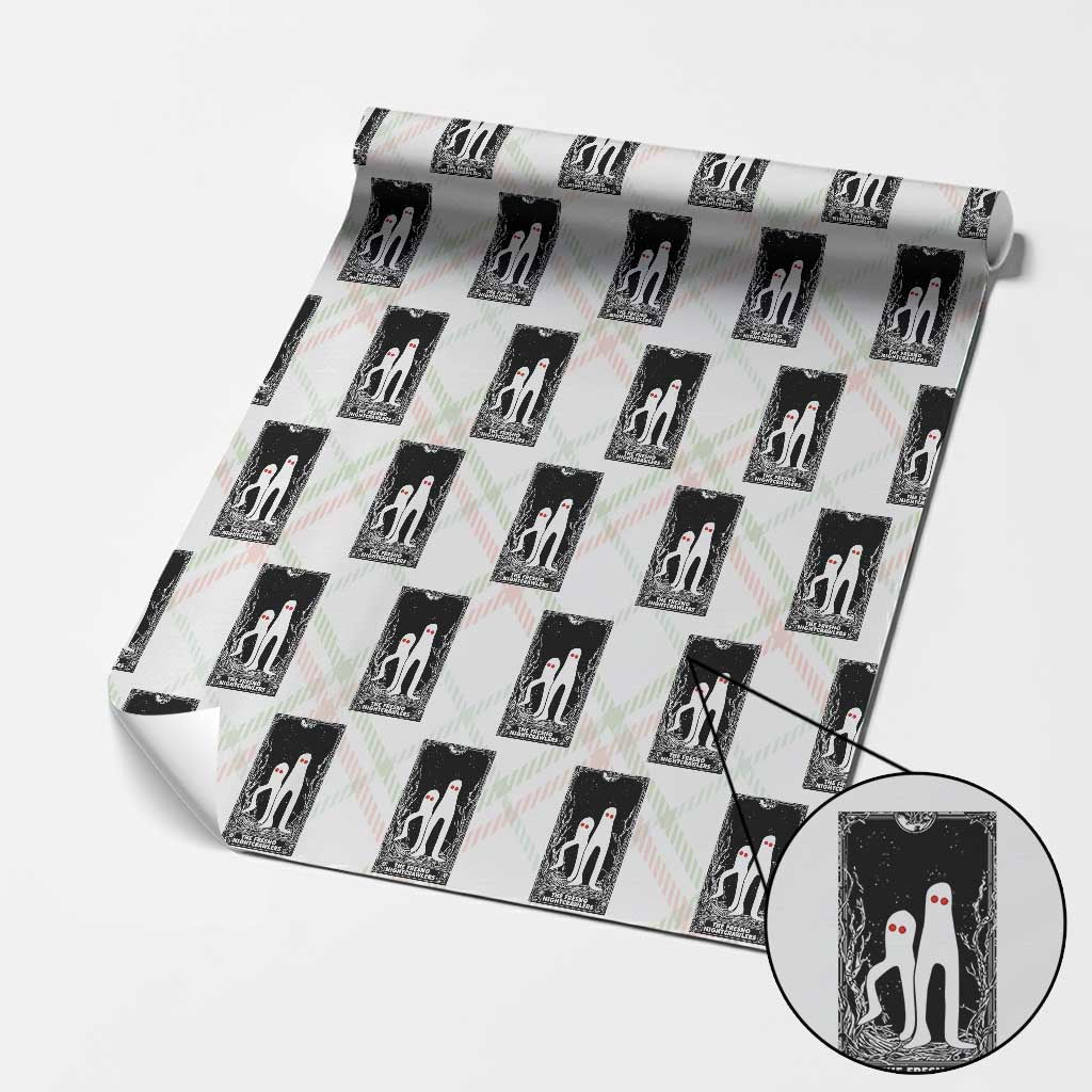 Funny Tarot Card Graphic Fresno Nightcrawlers Lover Wrapping Paper Roll Cryptid Gift TS12 Christmas Plaid Print Your Wear