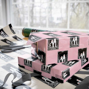 Funny Tarot Card Graphic Fresno Nightcrawlers Lover Wrapping Paper Roll Cryptid Gift TS12 Light Pink Print Your Wear
