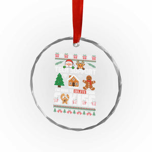 Funny Tech Support Christmas Crystal Glass Ornament I Am Here To Delete Your Cookies TS14 Print Your Wear