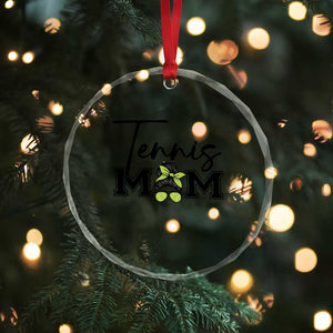 Funny Tennis Player Gift For Tennis Mom Crystal Glass Ornament TS12 Print Your Wear