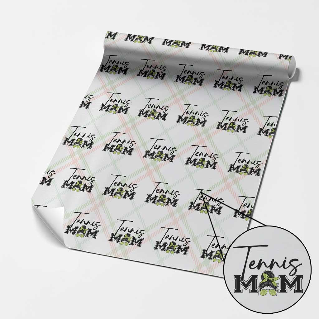 Funny Tennis Player Gift For Tennis Mom Wrapping Paper Roll TS12 Christmas Plaid Print Your Wear