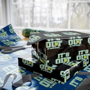 Funny Tennis Player Gift Wrapping Paper Roll It Is Out Of Your Reach TS12 Black Print Your Wear