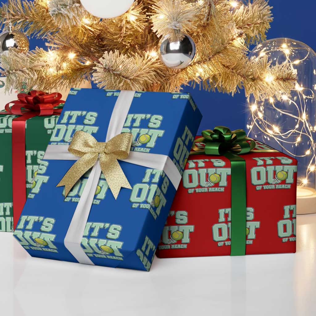 Funny Tennis Player Gift Wrapping Paper Roll It Is Out Of Your Reach TS12 Print Your Wear