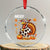 Funny Thanksgiving Crystal Glass Ornament Turkey Moo TS14 Transparent Glass 3'' Circle Print Your Wear
