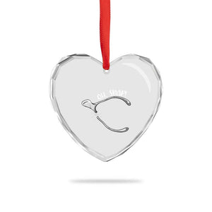 Funny Thanksgiving Oh Snap Heart Crystal Glass Ornament Turkey Wishbone TS11 Print Your Wear