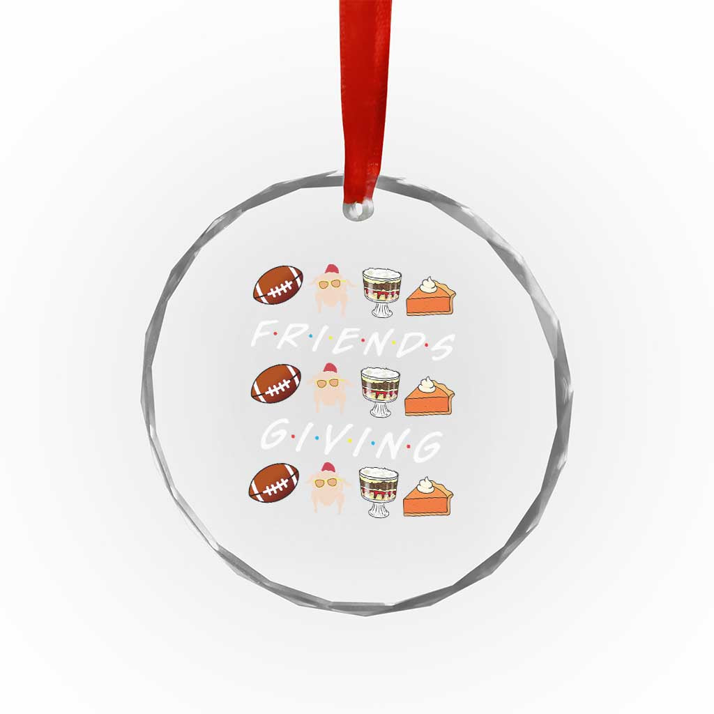 Funny Thanksgiving Thankful Friends Giving Party Crystal Glass Ornament TS11 Print Your Wear