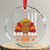 Funny Thanksgiving Trump 2025 Crystal Glass Ornament Make Thanksgivings Great Again Turkey American Flag TS10 Transparent Glass 3'' Circle Print Your Wear