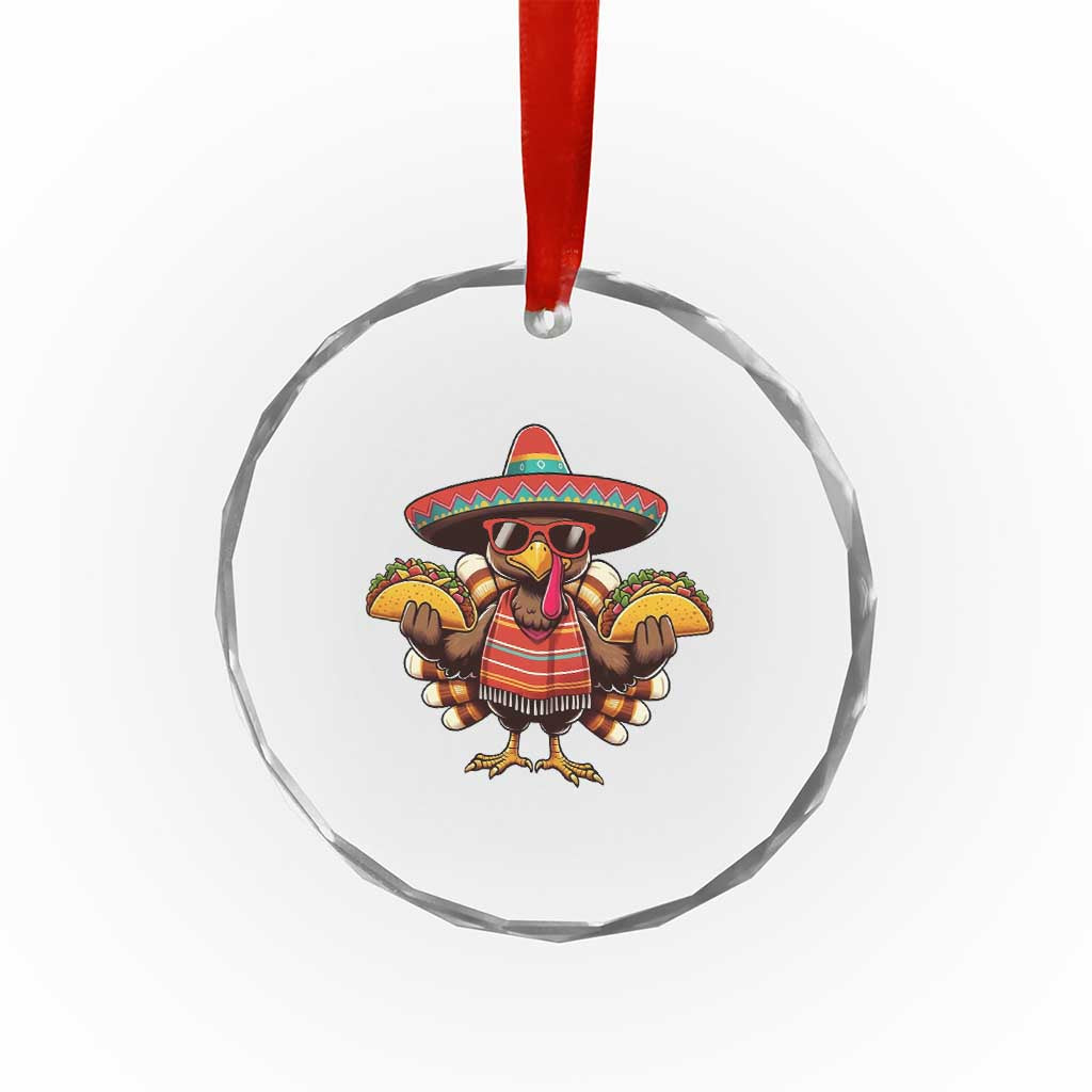 Funny Thanksgiving Turkey Crystal Glass Ornament Taco Mexican Christmas TS14 Print Your Wear