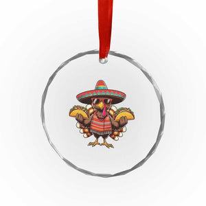 Funny Thanksgiving Turkey Crystal Glass Ornament Taco Mexican Christmas TS14 Print Your Wear