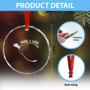 Funny Thanksgiving Turkey Wishbone Crystal Glass Ornament Make A Wish Chicken Turkey TS11 Print Your Wear