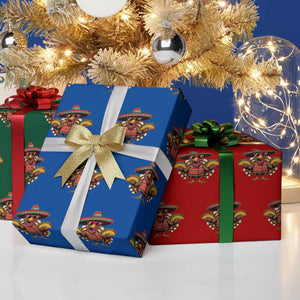 Funny Thanksgiving Turkey Wrapping Paper Roll Taco Mexican Christmas - Print Your Wear