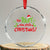 Funny The Baby Who Stole Xmas Crystal Glass Ornament First Xmas Santa Hat Mistletoe TS11 Transparent Glass 3'' Circle Print Your Wear